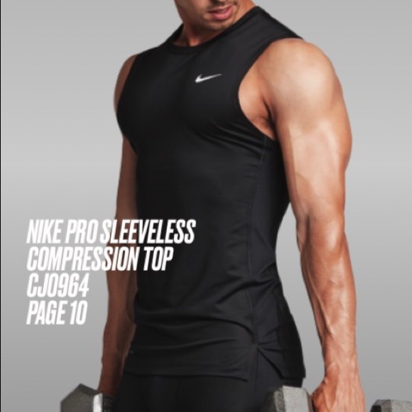 nike pro sleeveless compression top